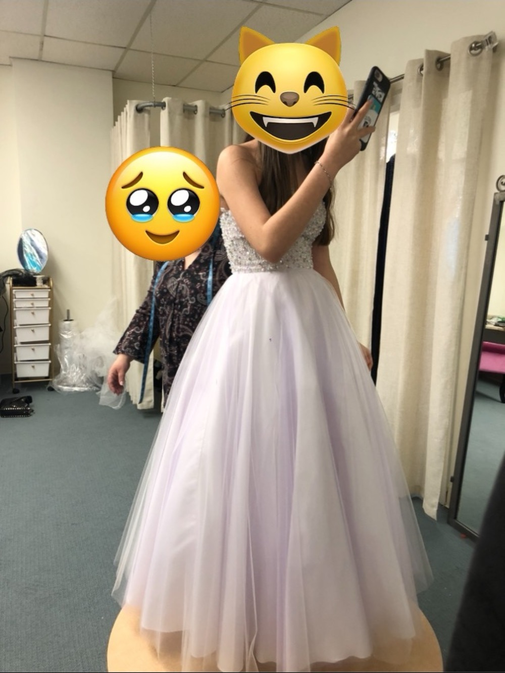 Jovani Lilac Beaded Bodice Tulle Ball Gown for Kids